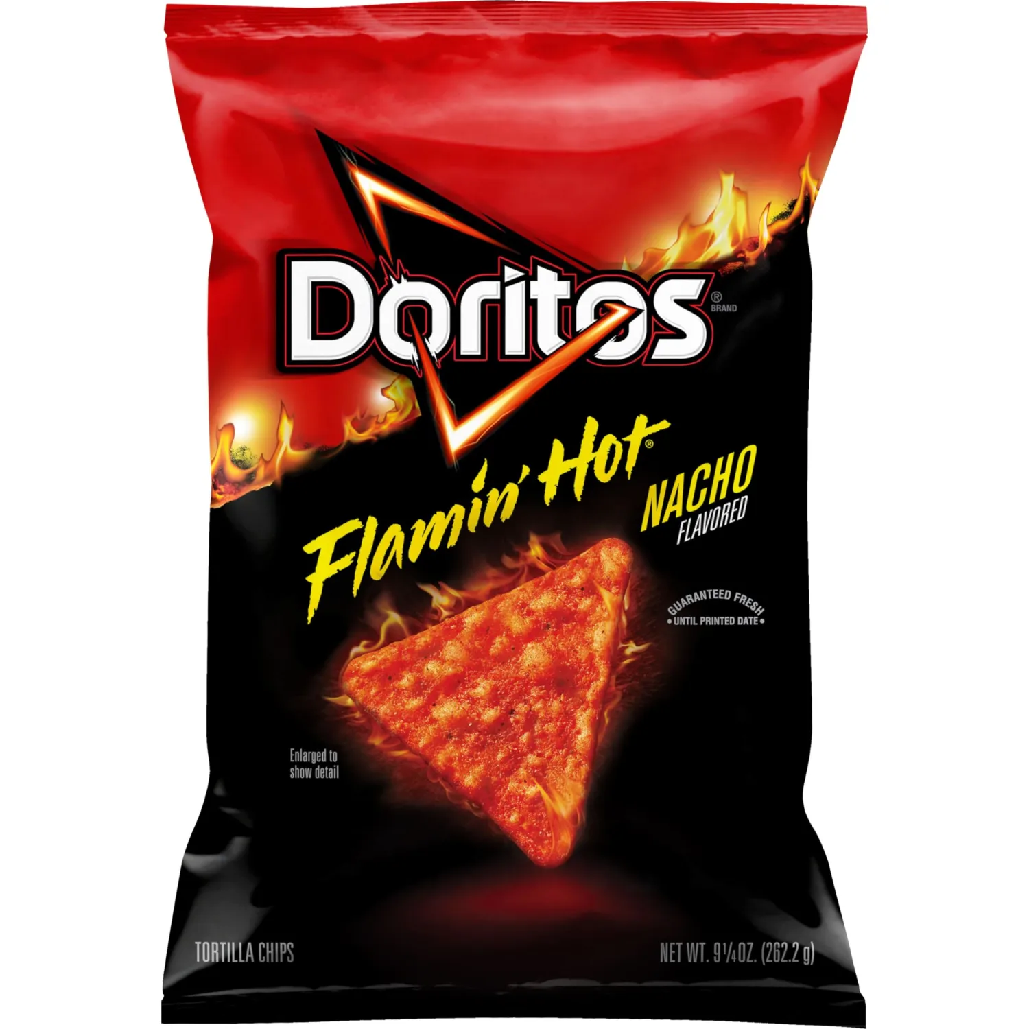 Doritos Tortilla Chips Flamin' Hot Nacho, 9.25 Oz