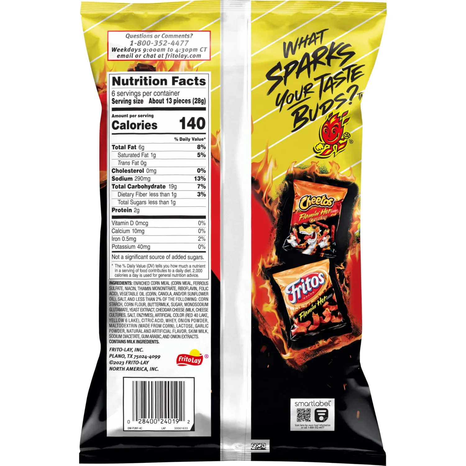 Funyuns Flamin' Hot Rings, Onion Flavored Rings, 6 Oz