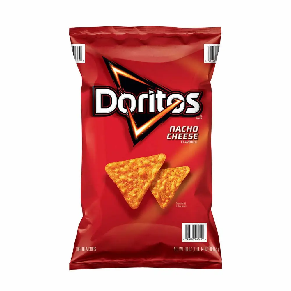 Doritos Nacho Cheese Tortilla Chips Mega Size, 30 Ounce