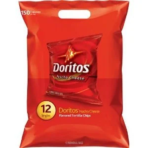 Doritos Nacho Cheese Tortilla Chips 12 Bags