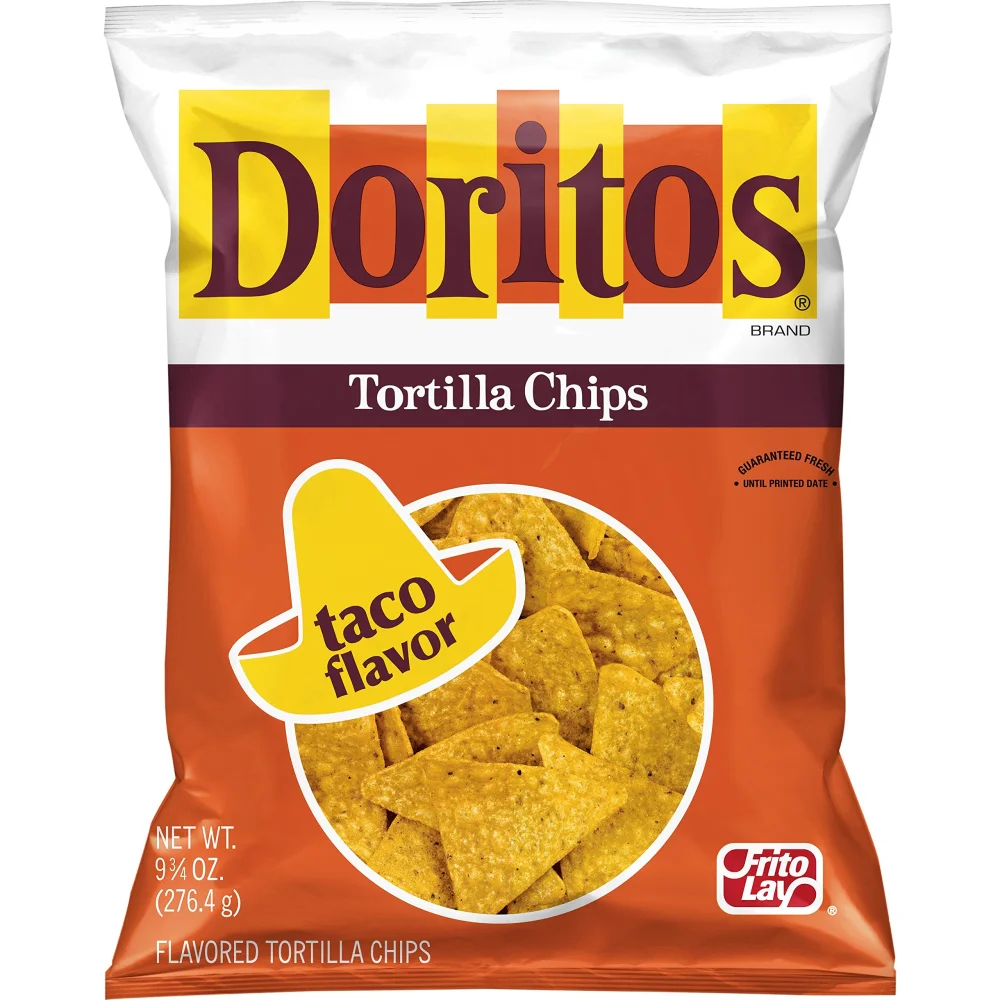 Doritos Taco Flavored Tortilla Chips, 9.75 Ounce