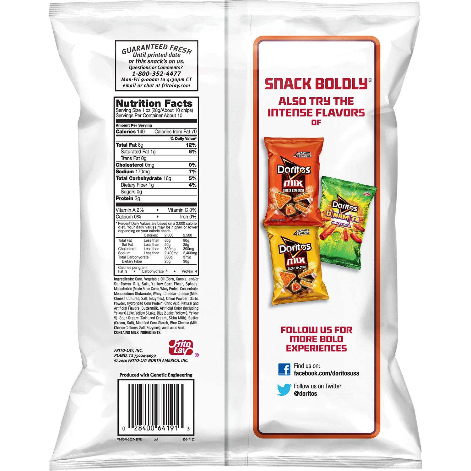 Doritos Taco Flavored Tortilla Chips, 9.75 Ounce