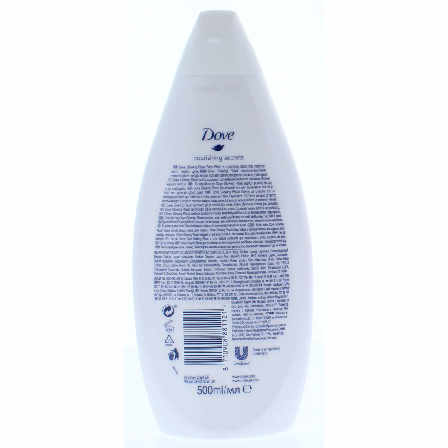 Dove, Body Wash, Lotus Flower Extract & Rice Water - 16.9 Fl