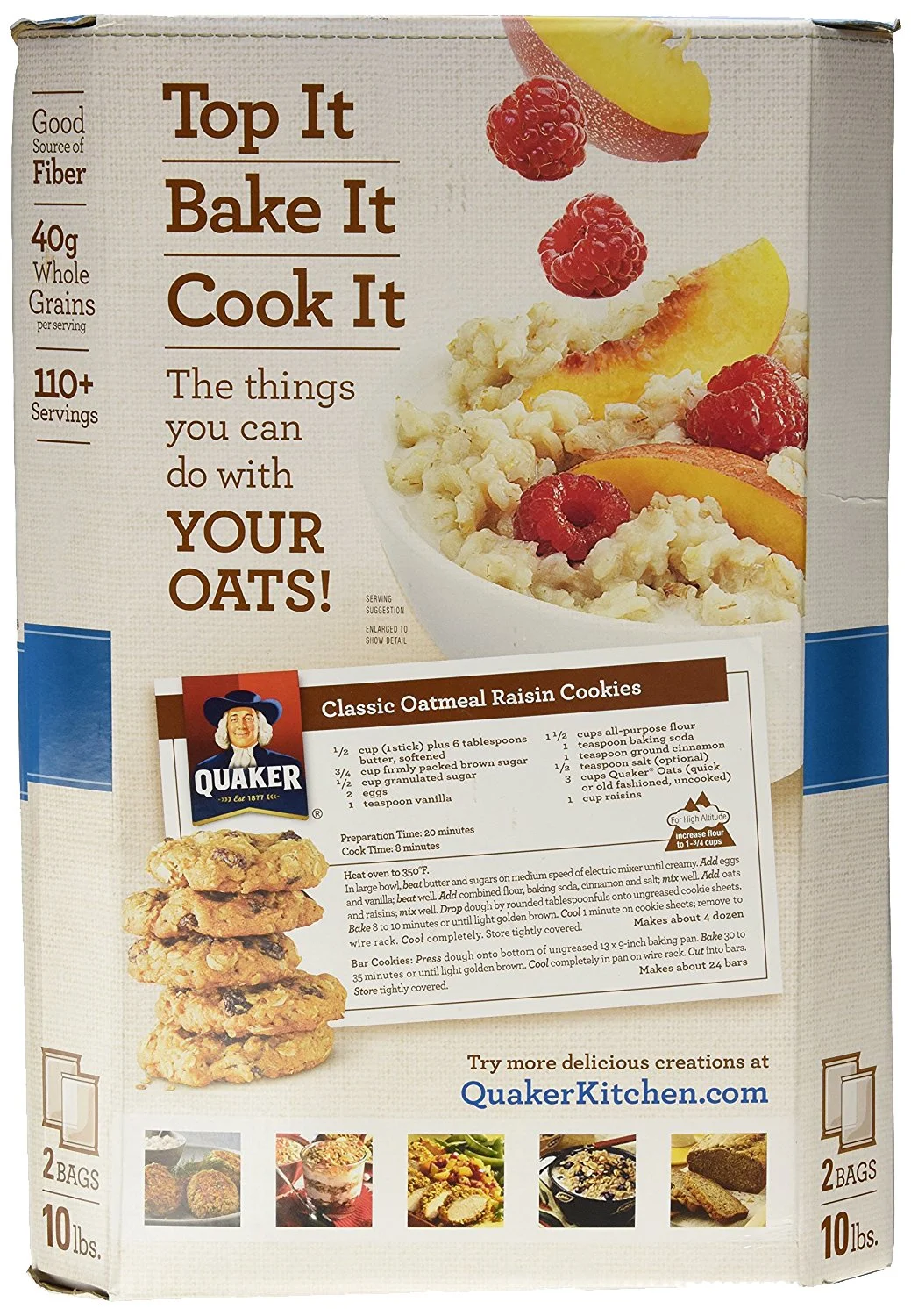 Quaker Oats Quick 1 Minute Oatmeal - 2/5 Pound