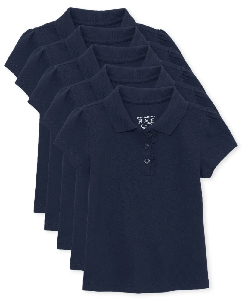 The Children's Place Baby Girls' Ruffle Polos