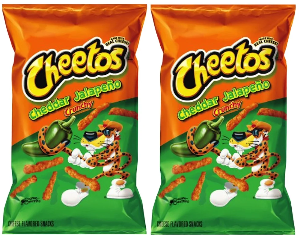 Cheetos Cheddar Jalapeño Crunchy Cheese Flavored Party Snacks Net Wt 8.5 Oz (pack of 2)