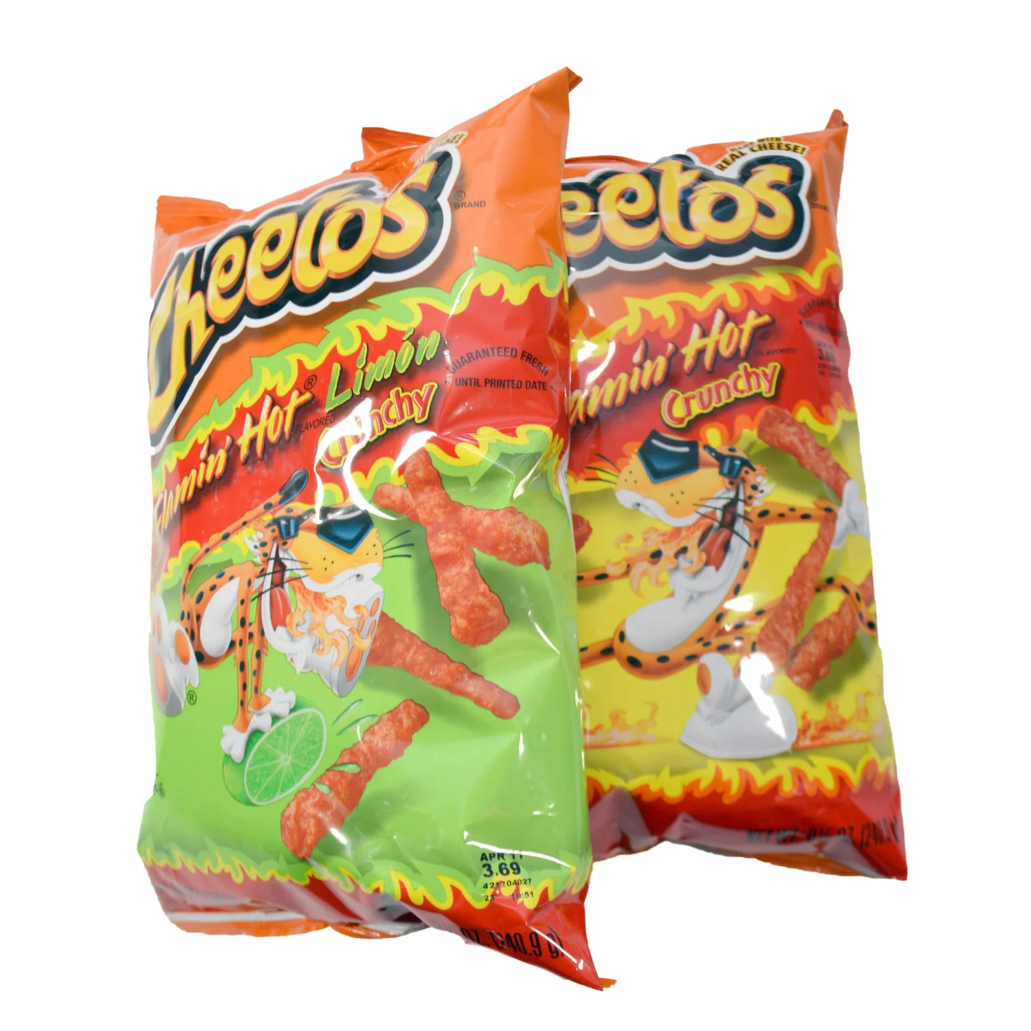 Cheetos Party Bundle: Flamin Hot Crunchy Flamin Hot Crunchy Limon 8.5 oz Bag Set