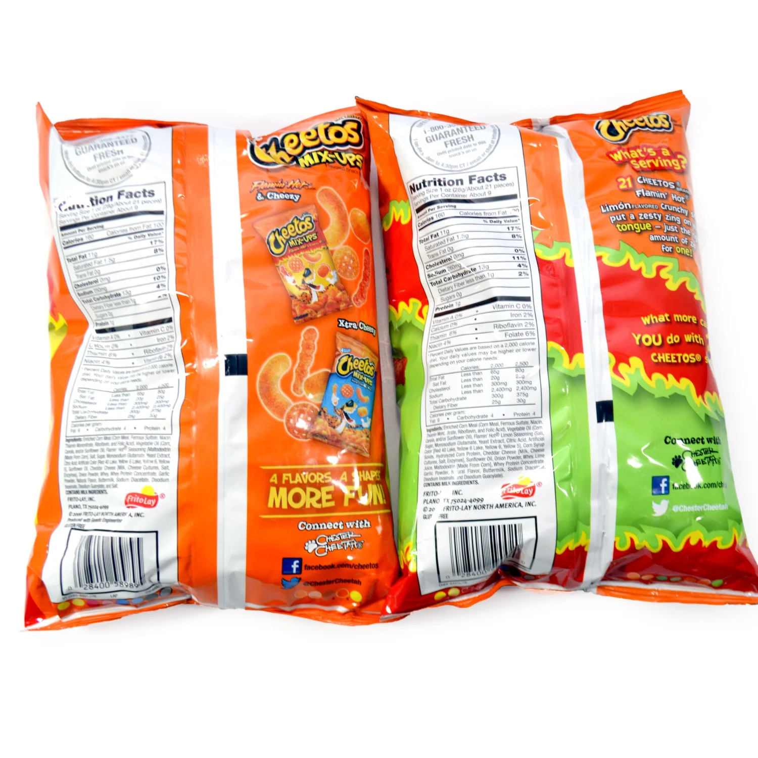 Cheetos Party Bundle: Flamin Hot Crunchy Flamin Hot Crunchy Limon 8.5 oz Bag Set