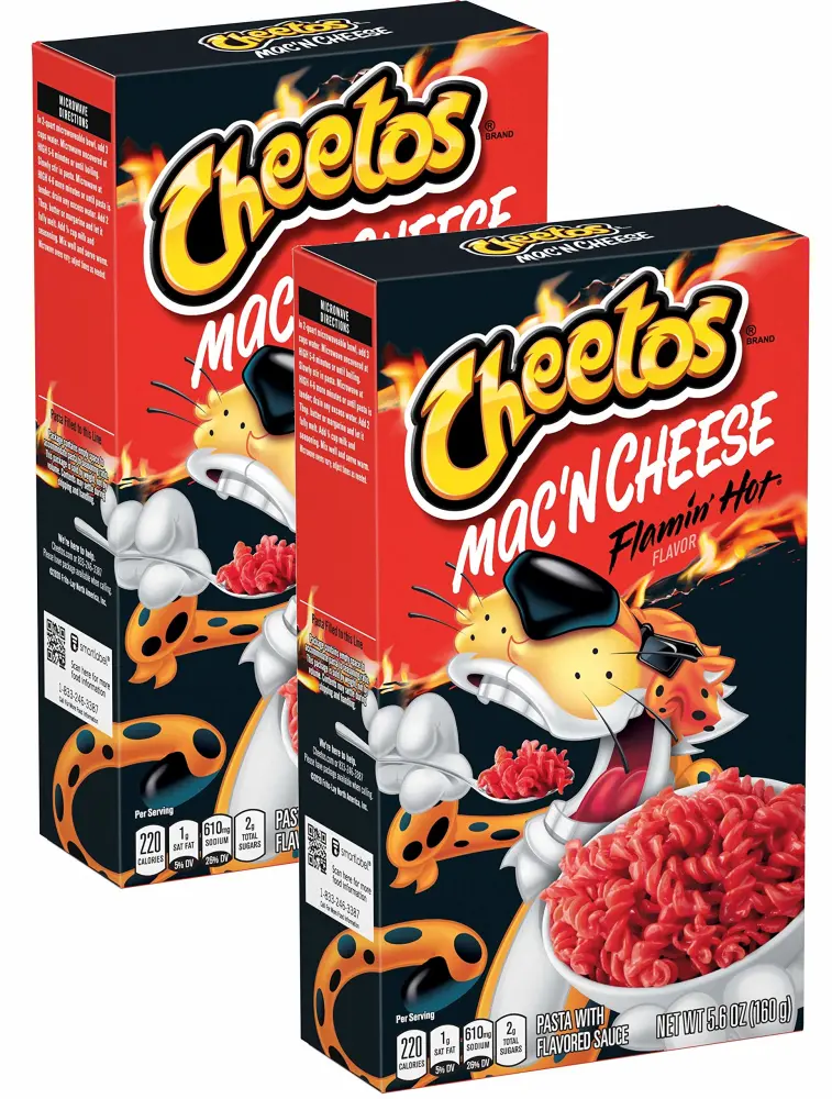 Cheetos Mac’n Cheese Flamin Hot flavor (5.9 Oz box) Pack of 2