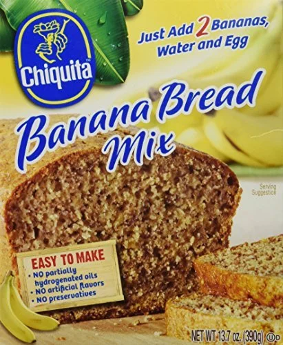 Chiquita Banana Bread Mix 13.7 oz (1 Box makes 12 Delicious Slices) by Chiquita