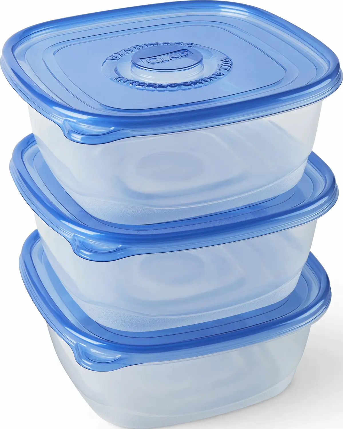 GladWare Family Size Food Storage Containers, XL | Large Square Food Storage, Containers Hold up to 104 Ounces of Food, Large Set 3 Count Food Containers