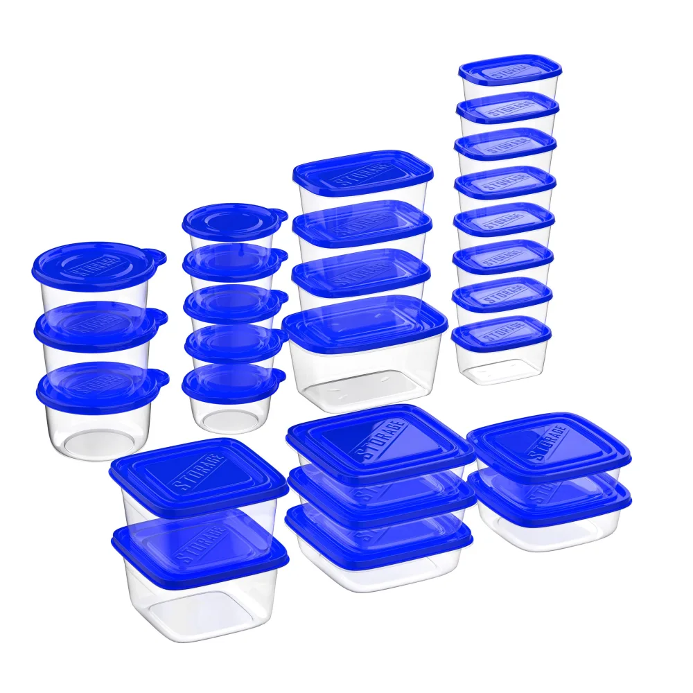 54-Piece Food Storage Containers with Lids - Fridge, Freezer, and Microwave Safe - BPA-Free Food Grade Stain-Resistant Containers by Chef Buddy