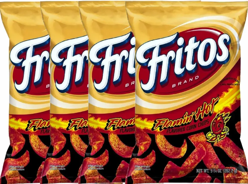 NEW Fritos Flamin Hot Flavored Corn Chips - 9.25oz (4)