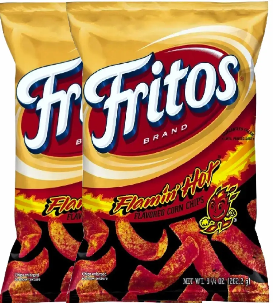 NEW Fritos Flamin Hot Flavored Corn Chips - 9.25oz (2)