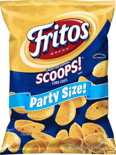 Fritos Scoops! Corn Chips, Party Size! (18 Ounce)