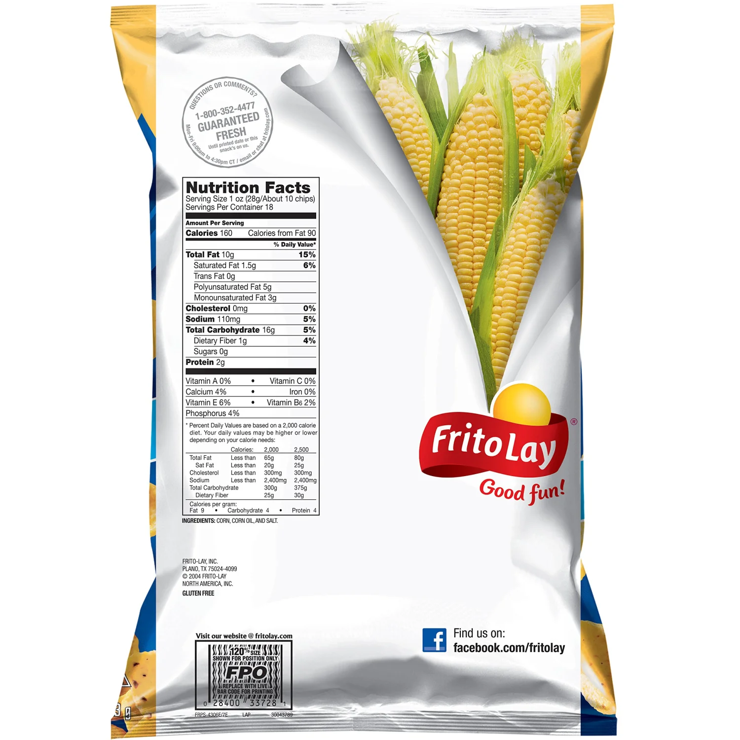 Fritos Scoops! Corn Chips, Party Size! (18 Ounce)