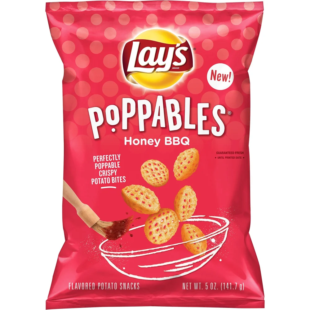 Lay's Poppables Honey Barbecue Flavored Potato Snacks, 5 oz Bag