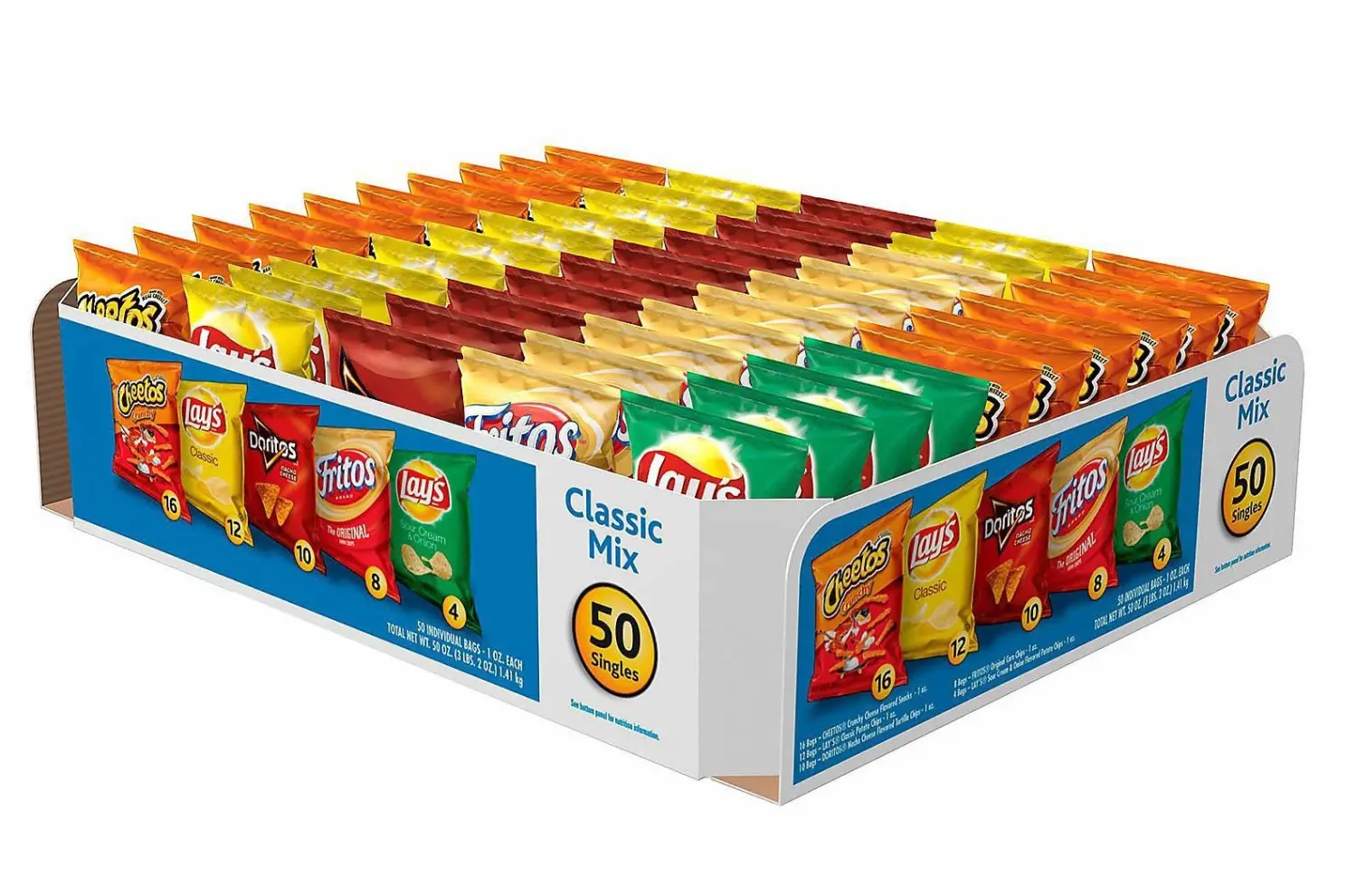 Frito Lay "Big Grab" Classic Mix Variety Chips, 50ct.