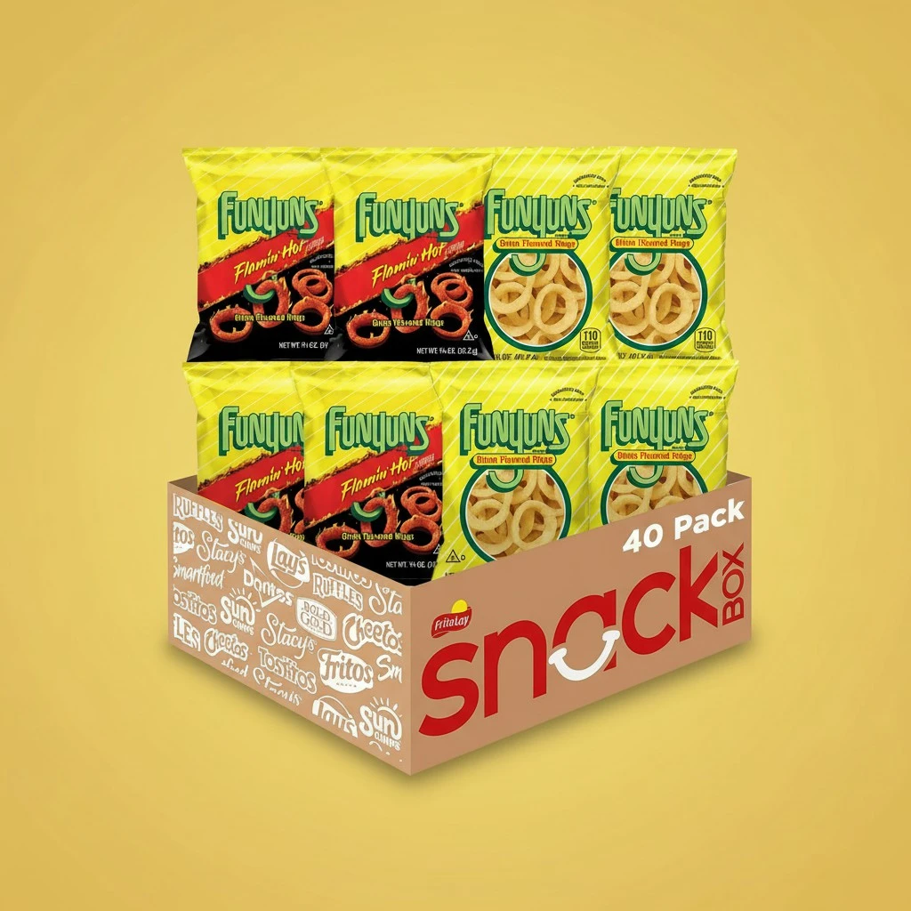 Funyuns Onion Flavored Rings, Variety Pack, 0.75 Ounce (Pack of 40)
