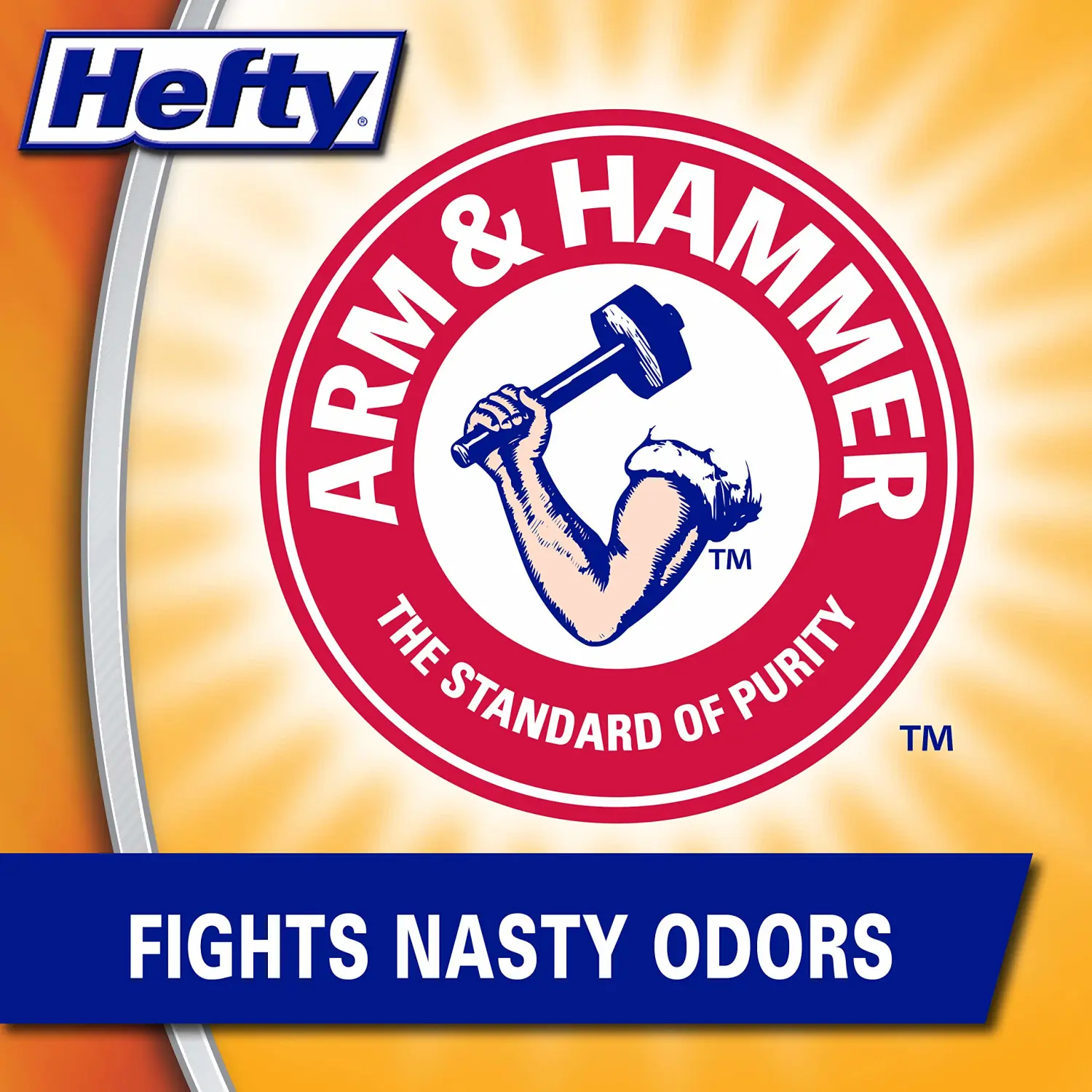 Hefty Small Garbage Bags, Flap Tie, Clean Burst Scent, 4 Gallon, 26 Count