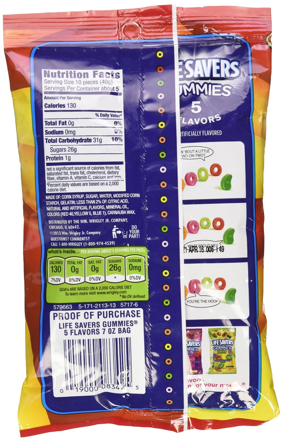 Lifesaver Gummies 7 oz pack of 2