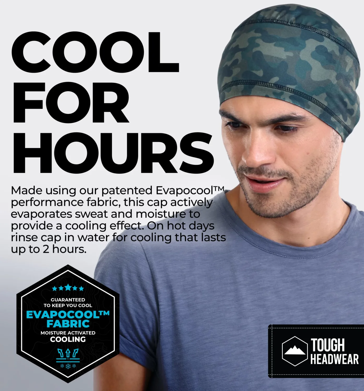 Tough Headwear Cooling Skull Cap Helmet Liner for Men - Motorcycle Skull Cap - Hard Hat Liner - Cycling Skull Cap for Women