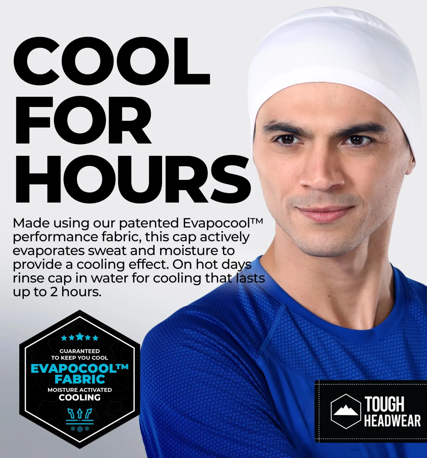 Tough Headwear Cooling Skull Cap Helmet Liner for Men - Motorcycle Skull Cap - Hard Hat Liner - Cycling Skull Cap for Women
