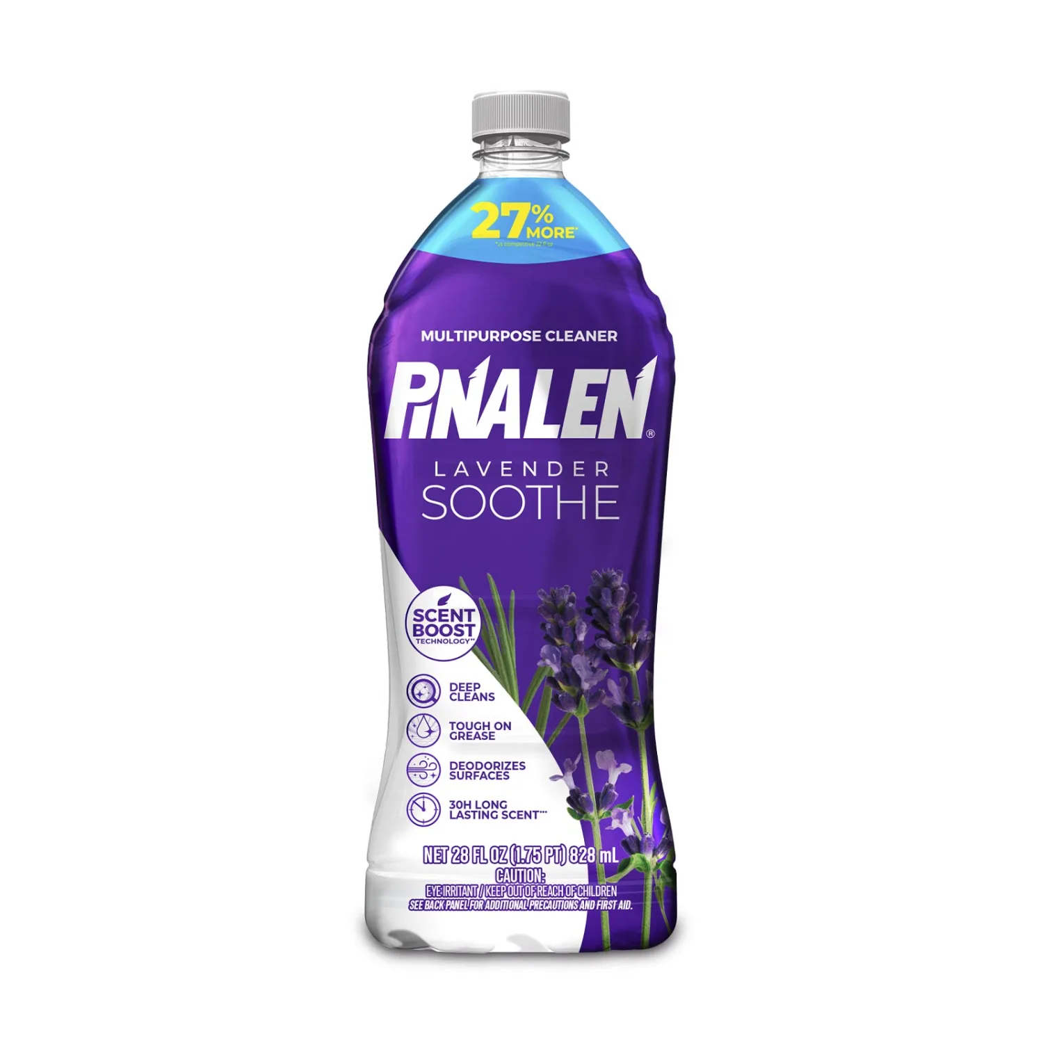 PINALEN Max Aromas Lavender Soothe Multipurpose Cleaner, Kitchen, Floor, Bathroom and Surface Cleaning Product for Home, 28 fl.oz.