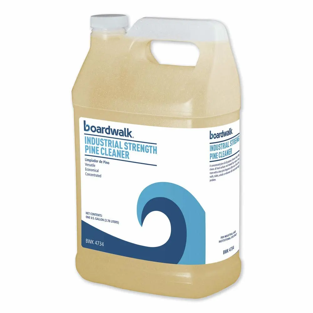 Boardwalk BWK4734EA 1 Gallon Bottle Industrial Strength Pine Cleaner