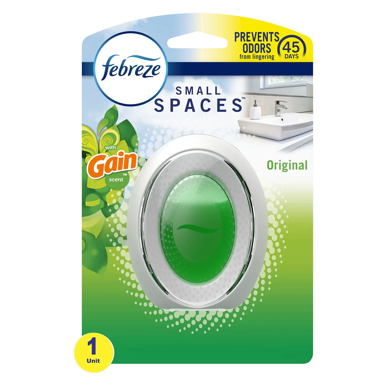 Febreze Small Spaces Air Freshener, Gain Original Scent, 1 Count
