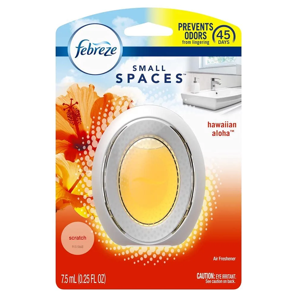 Febreze Small Spaces Hawaiian Aloha Scent Air Freshener 0.25 oz. Liquid - Case of: 88