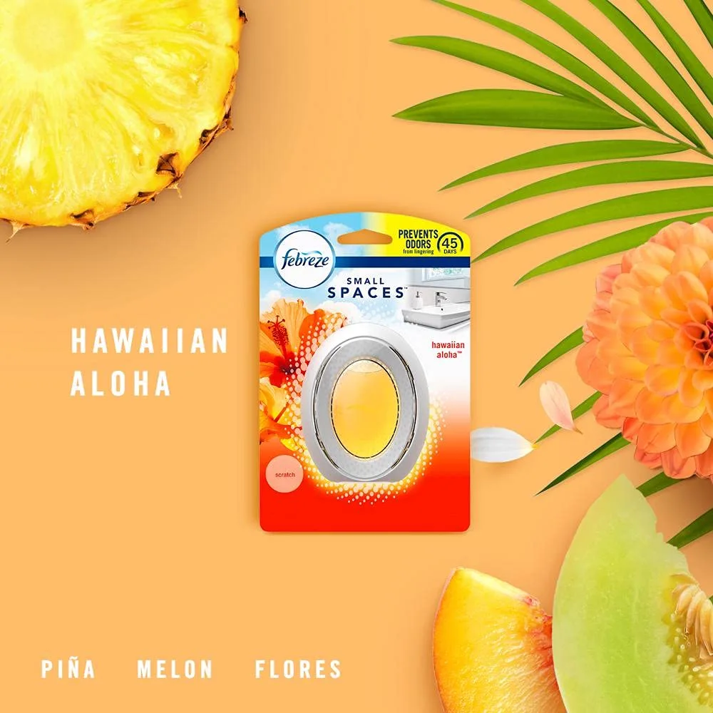 Febreze Small Spaces Hawaiian Aloha Scent Air Freshener 0.25 oz. Liquid - Case of: 88