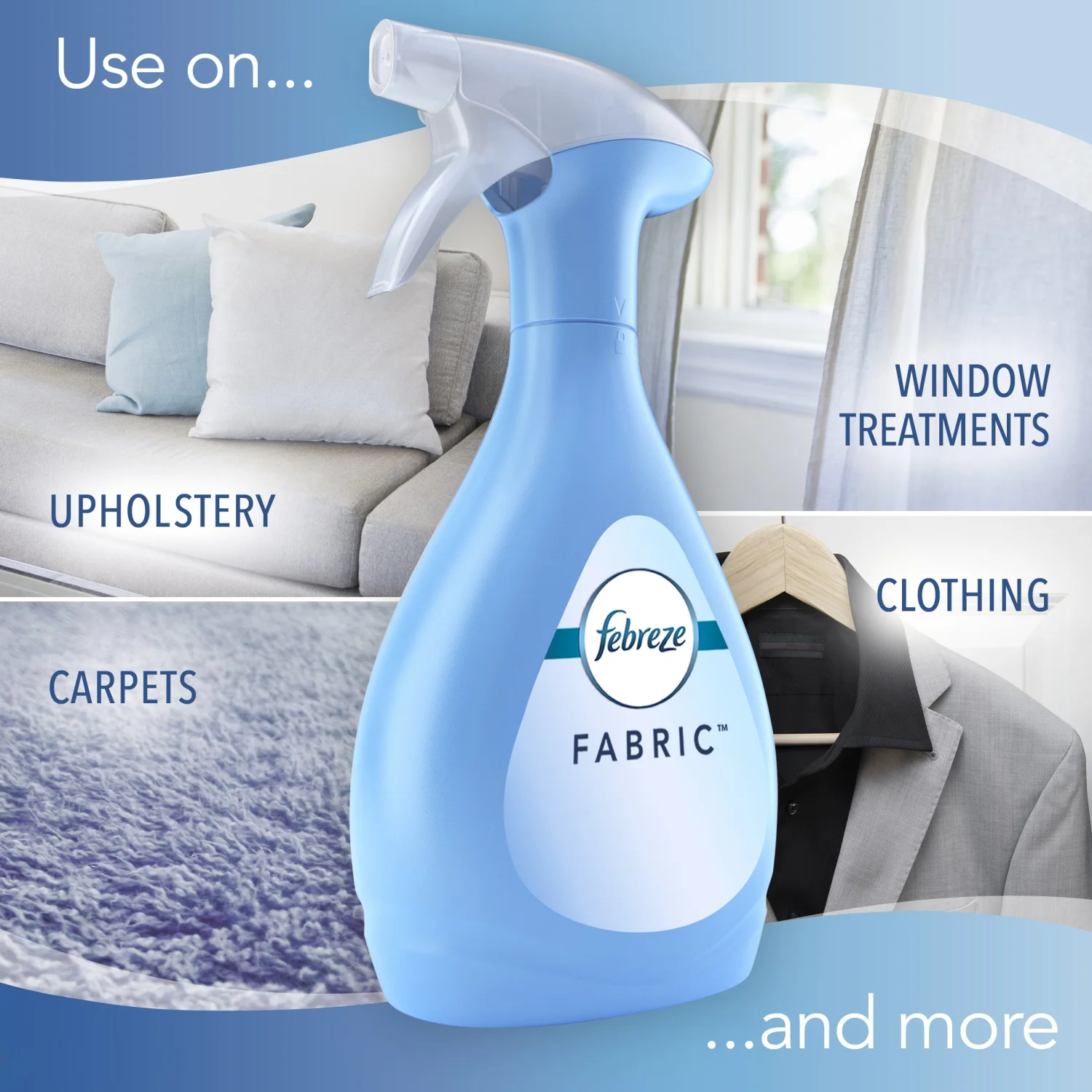 Febreze Air Freshener, Extra Strength Fabric Refresher Refill Air Freshener, Original Scent, 67.6oz
