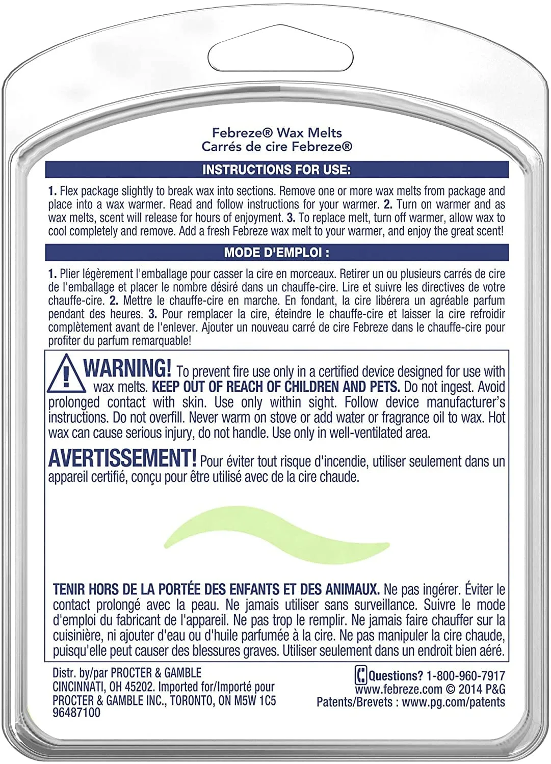 Febreze WAX MELTS Air Freshener with Gain Original (1 Count, 2.75 oz) ( pack of 2)