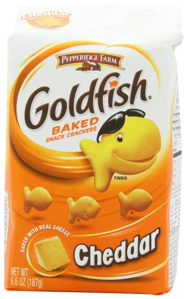 Pepperidge Farm Goldfish, Cheddar, 6.6 Ounce (Pack of 8)