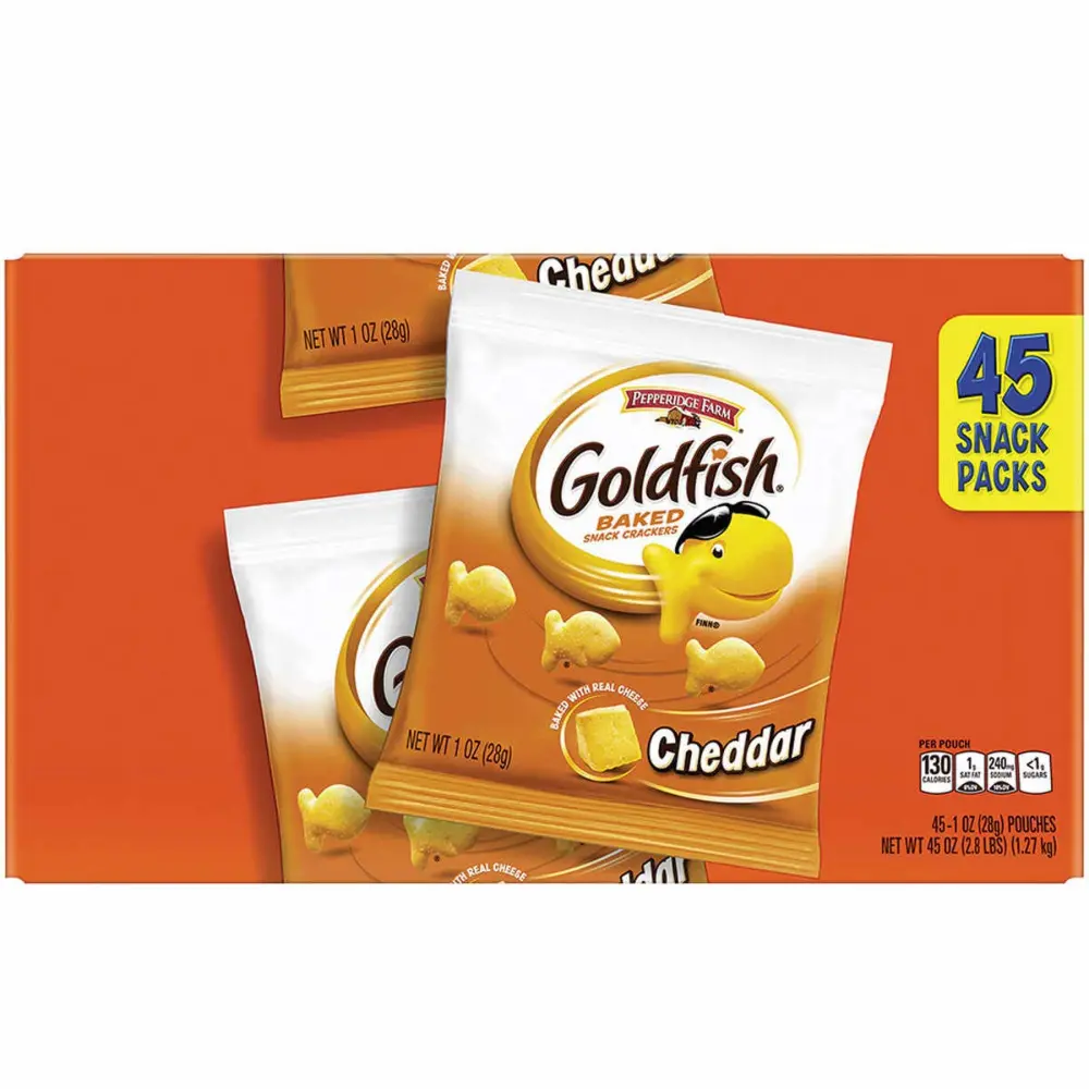 Pepperidge Farm 45ct Goldfish Cheddar Baked Snack Crackers 1oz Each