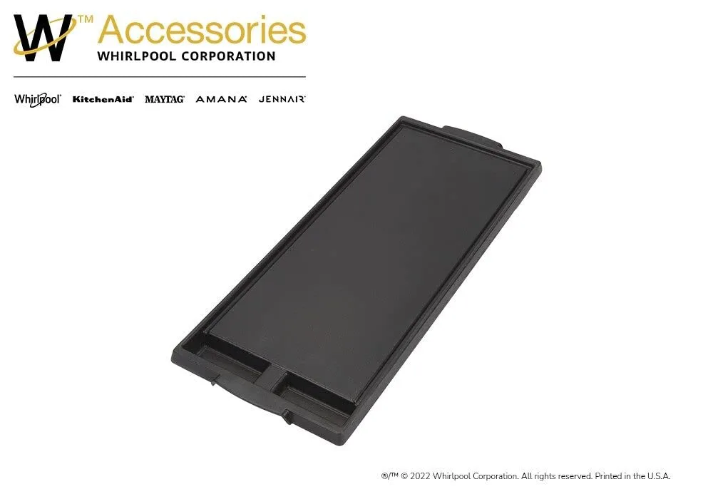 Whirlpool W10432544 Genuine OEM Cast Alluminum Gas Range Griddle Replaces W10432539