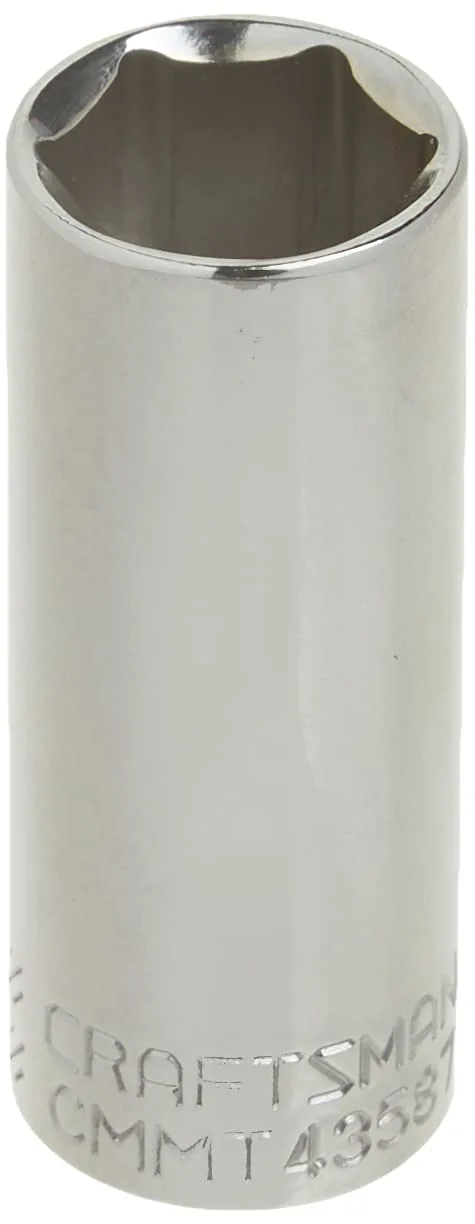 CRAFTSMAN Deep Socket, SAE, 1/4-Inch Drive, 9/16-Inch, 6-Point (CMMT43587)