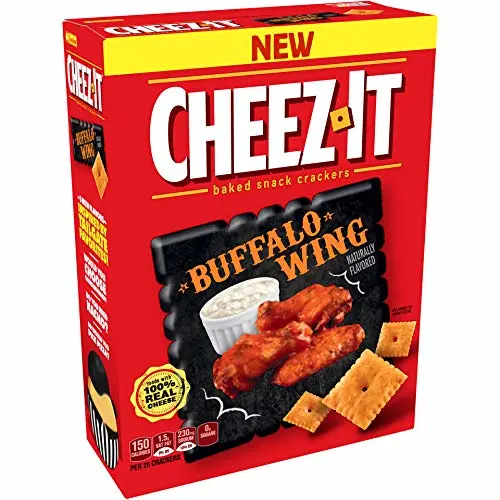 (2 Pack) Cheez-It Buffalo Wing Baked Snack Crackers, 12.4 oz - NEW Flavored!