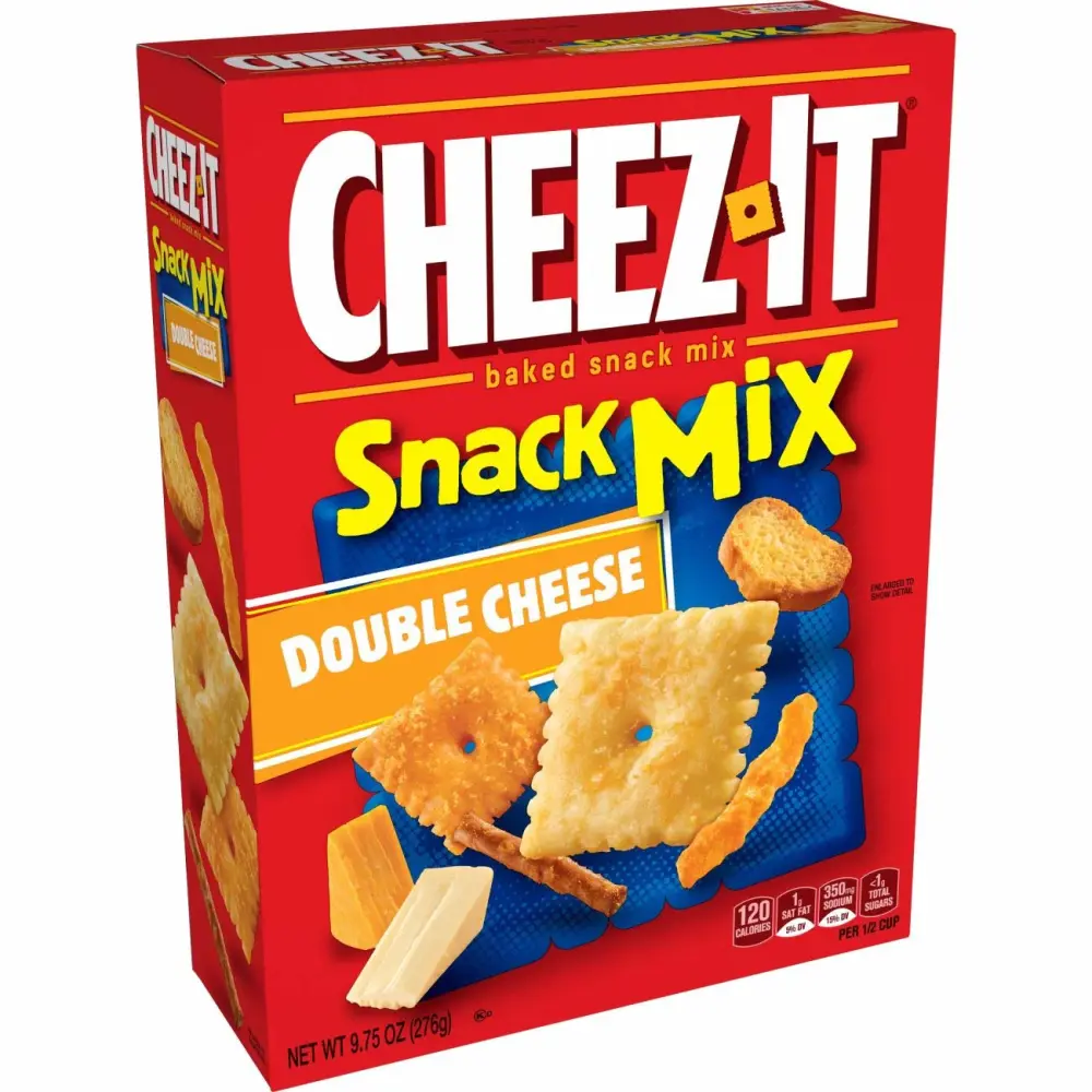 Cheez-it Baked Snack Assortment Double Cheese Snack Mix 9.75 Ounce Box (Pack of 4)