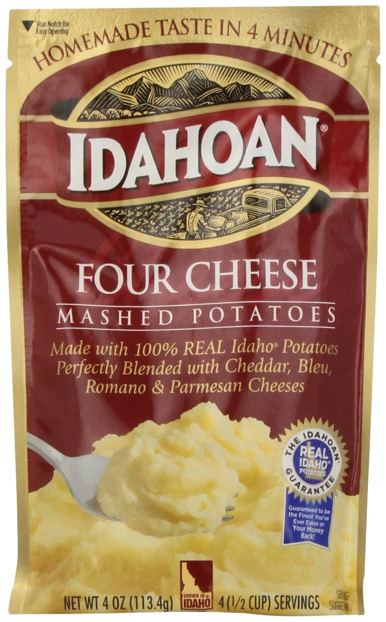 Idahoan Mashed Potatoes, Four Cheese, 4 oz