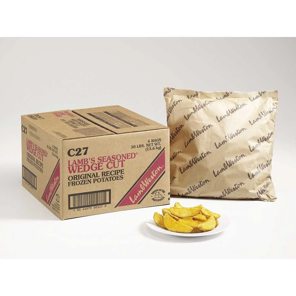 Lamb Weston Original 8 Wedge Cut Potato Fry, 5 Pound -- 6 per case.