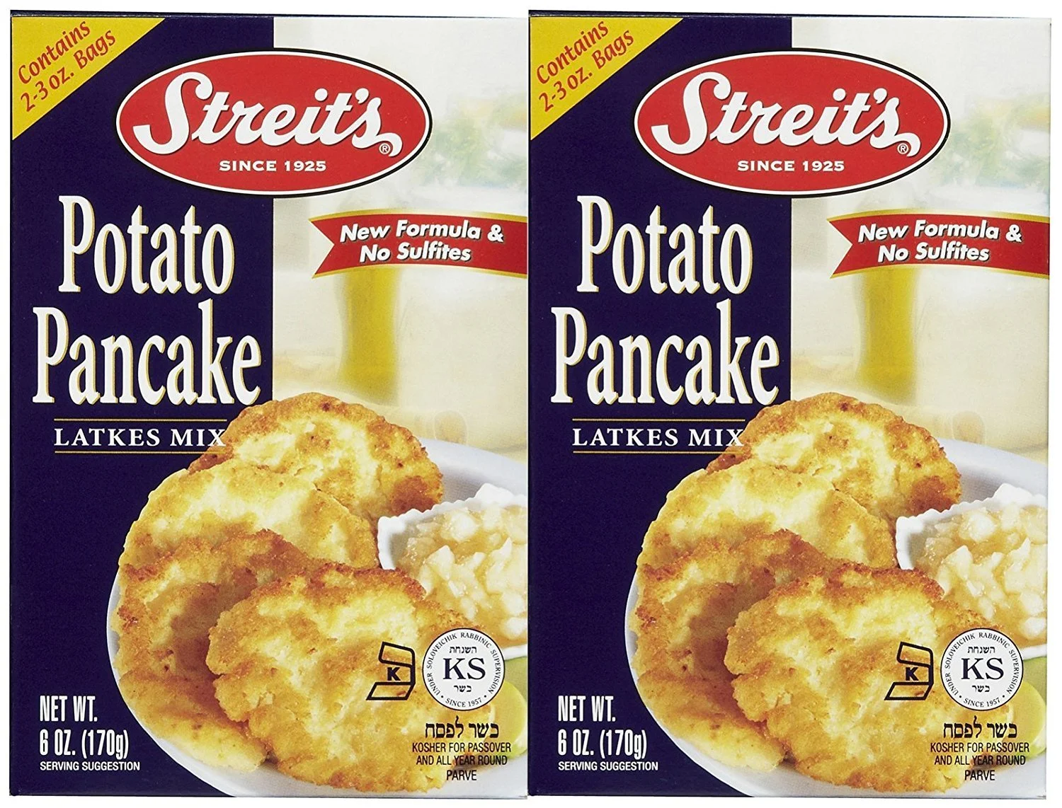 Streit's Potato Pancake Mix (Kosher For Passover), 6 oz, 2 pk