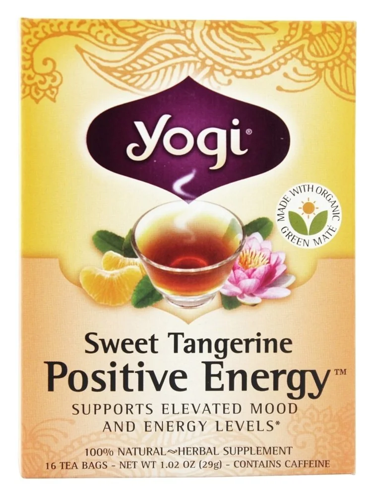 Yogi Sweet Tangerine Positive Energy, 16 Tea Bags, Packaging May Vary (Pack of 1)