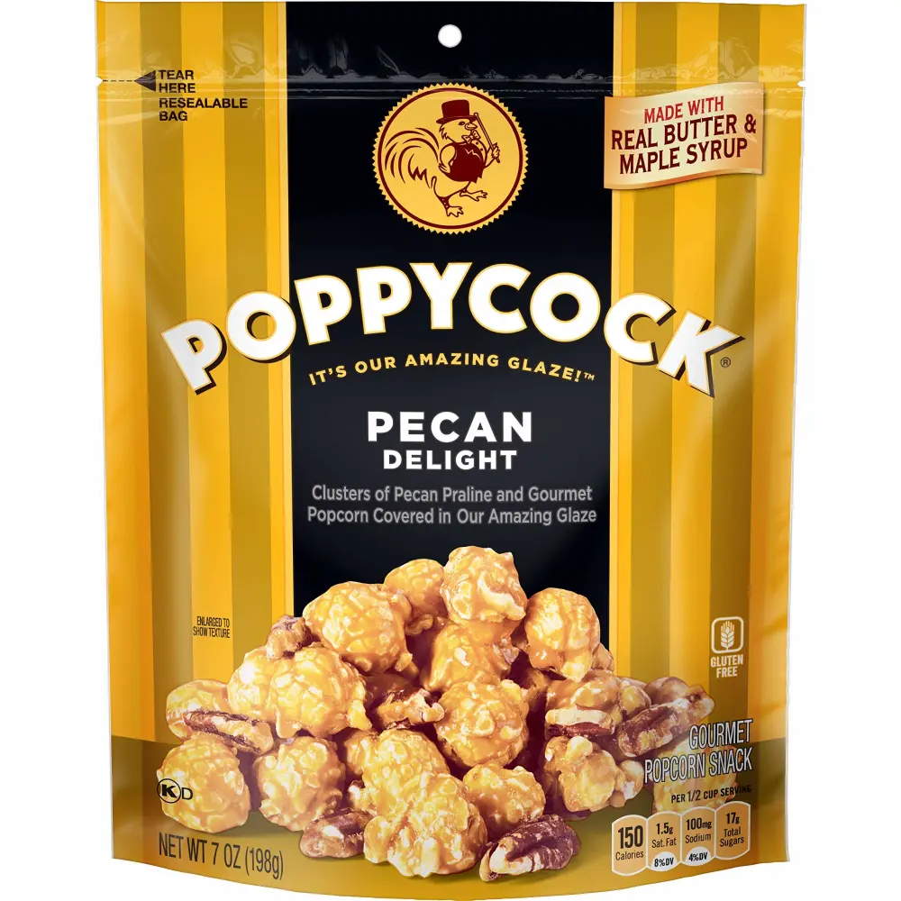 Orville Redenbacher's POPPYCOCK Pecan Delight Gourmet Popcorn, 7-oz. Bags (Pack of 6)