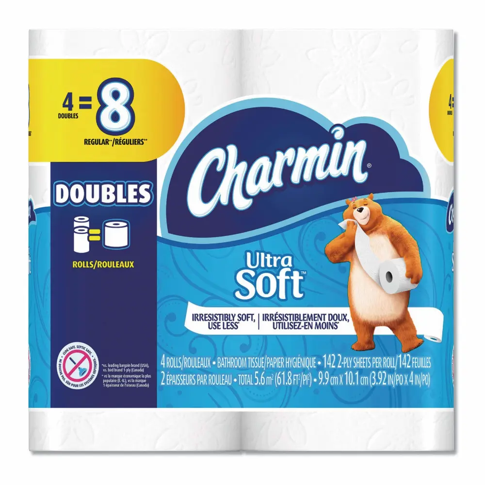 Charmin Toilet Paper 2 Ply, 142 Sheets Charmin Ultra Soft Bathroom Tissue (4)