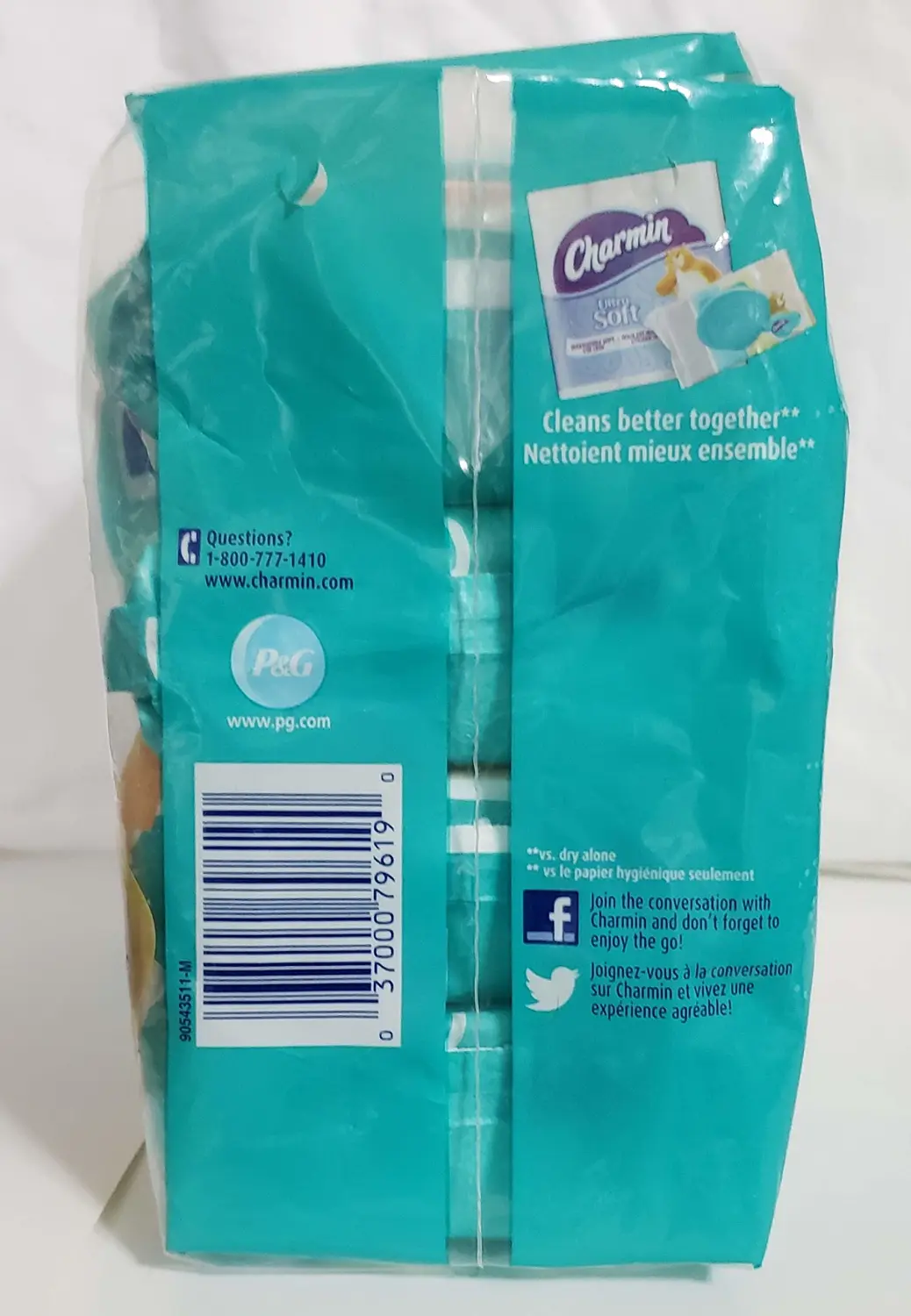 Charmin Freshmates Flushable Wipes Triple Pack Refills, 160 Count