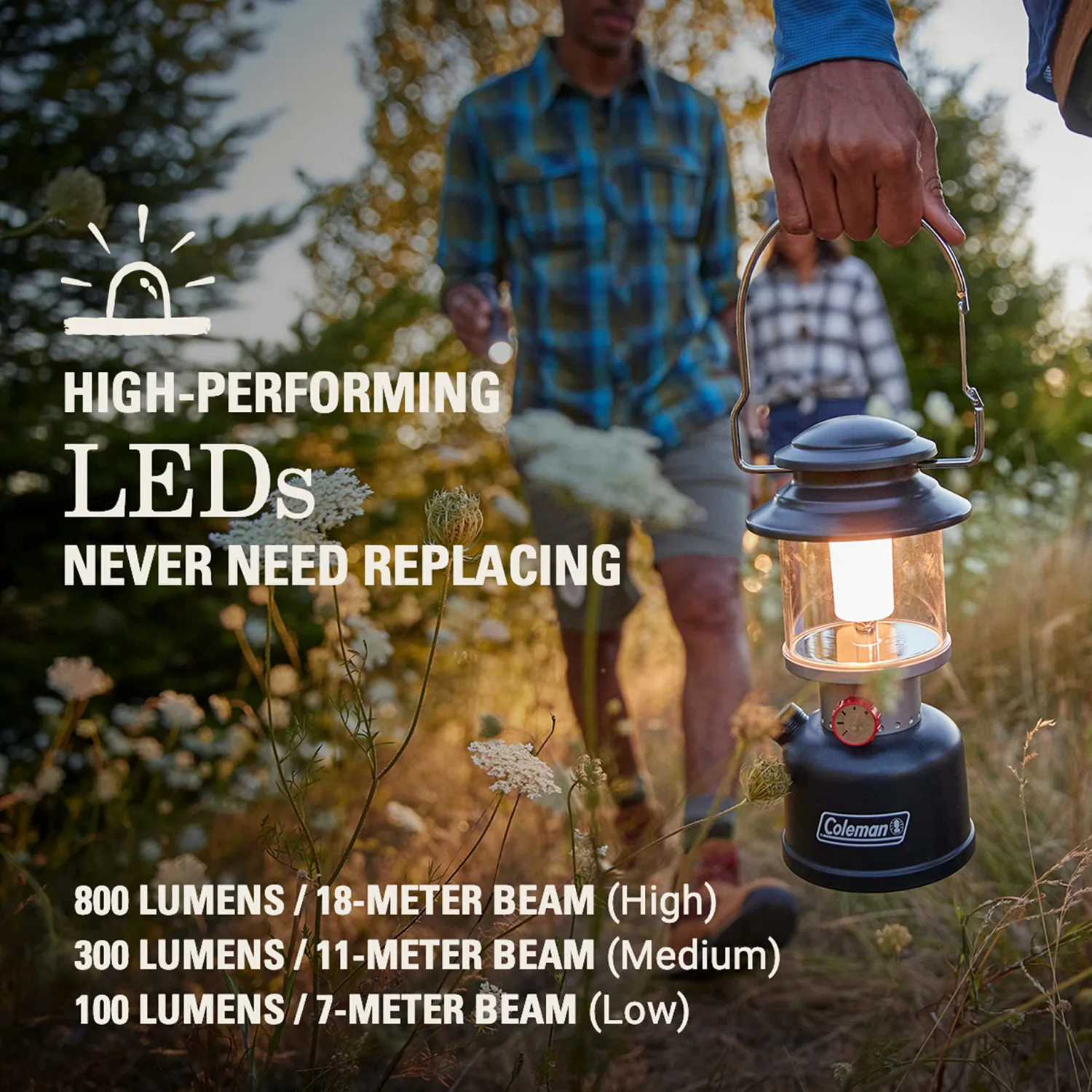 Coleman Classic Recharge LED Lantern, Durable Water-Resistant Lantern with Built-in Rechargeable Batteries, Ideal for Camping and Emergencies
