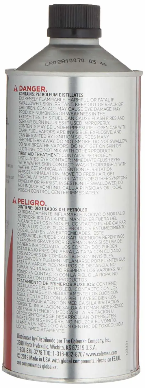 Coleman 32oz Premium Camping Fuel, All Season Efficient Fuel Canister, Ideal for Camping Lanterns & Stoves