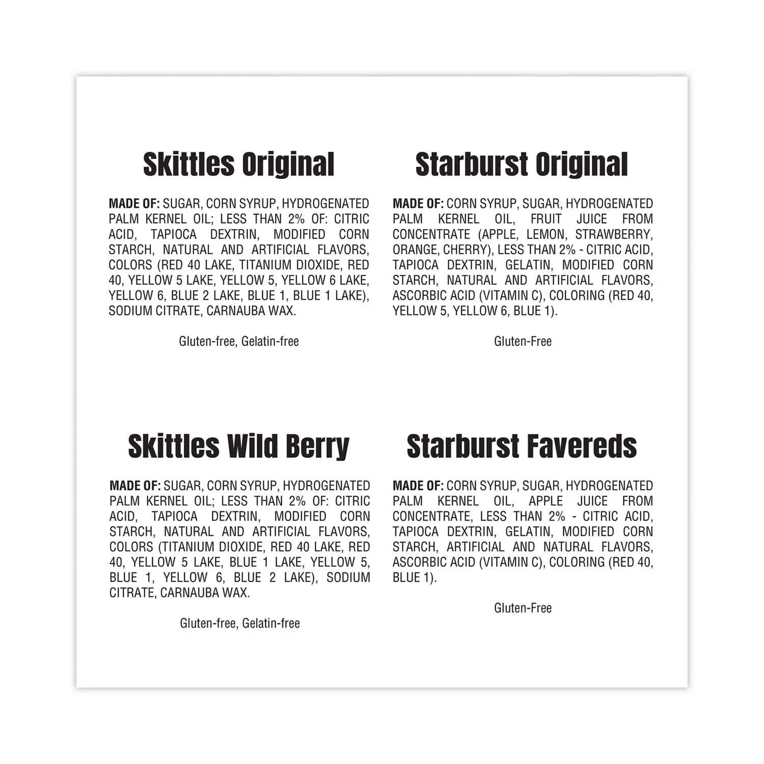 Skittles And Starburst Bite 250 Piece Candies Variety, 104.4 Ounce